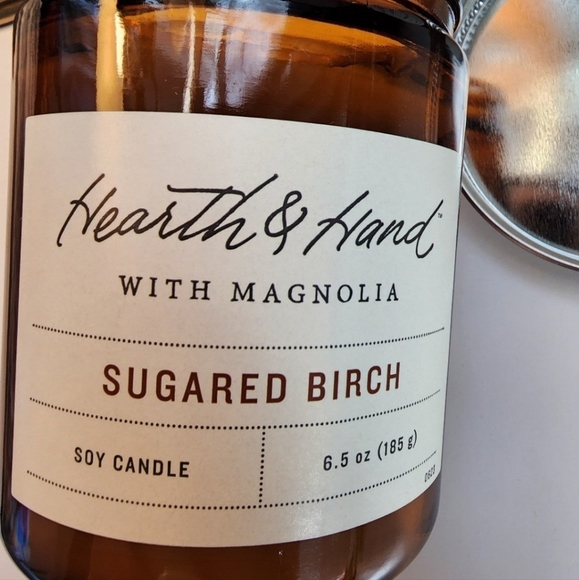 Hearth and Hand Magnolia Lidded Jar Container Soy Candles - Picture 3 of 3